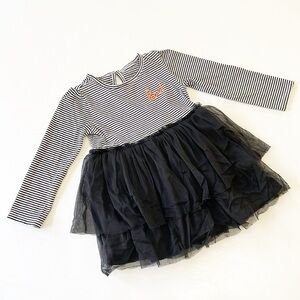 Carter's baby girls Boo striped Halloween dress
